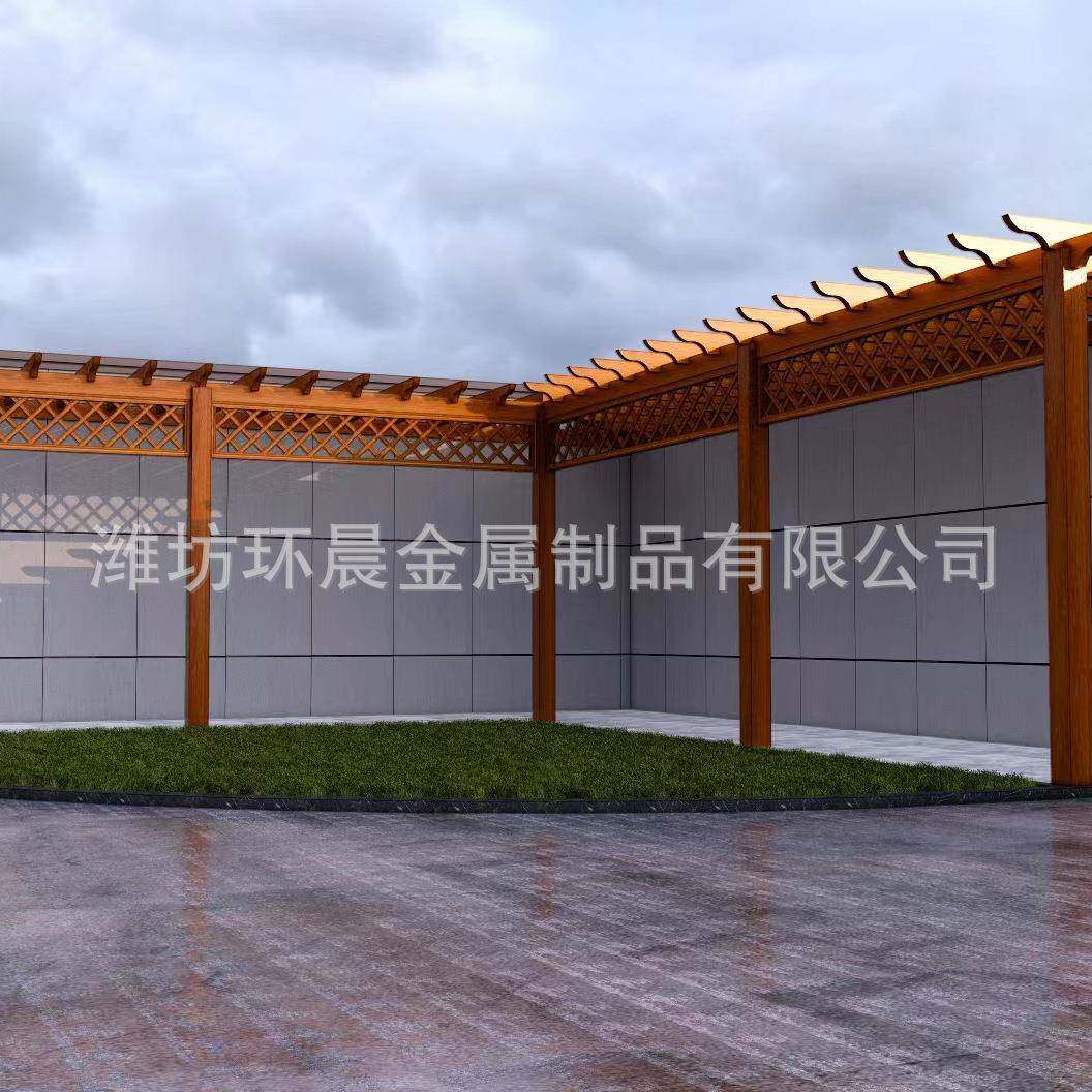 庭院花长廊葡架萄古建凉亭架天台植物爬藤架园合金凉铝亭葡UVQ萄