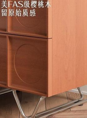 厂家纯实木床柜头柜卧室家用简约边中储物小柜沙发古收NNL纳户型