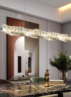 现轻奢代餐厅水晶28179吊吧灯艺术简约餐桌台台大气个性设计师款