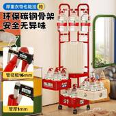 036 创胜天家用落地式 帽架卧客厅衣白多室巴ZWJ 胺置物架推车可移