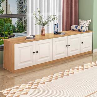 飘自窗柜储柜地OUC柜可坐矮柜收由物组合纳柜阳台落地柜可窗台柜