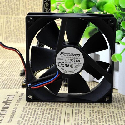 正品原装Fonsan 12V 0.30A DFB0912H 电源机箱 9cm大风量散热风扇