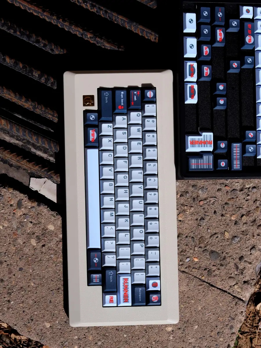 日当午Runner电气主题PBT原厂高度热升华机械键盘键帽客制化全套