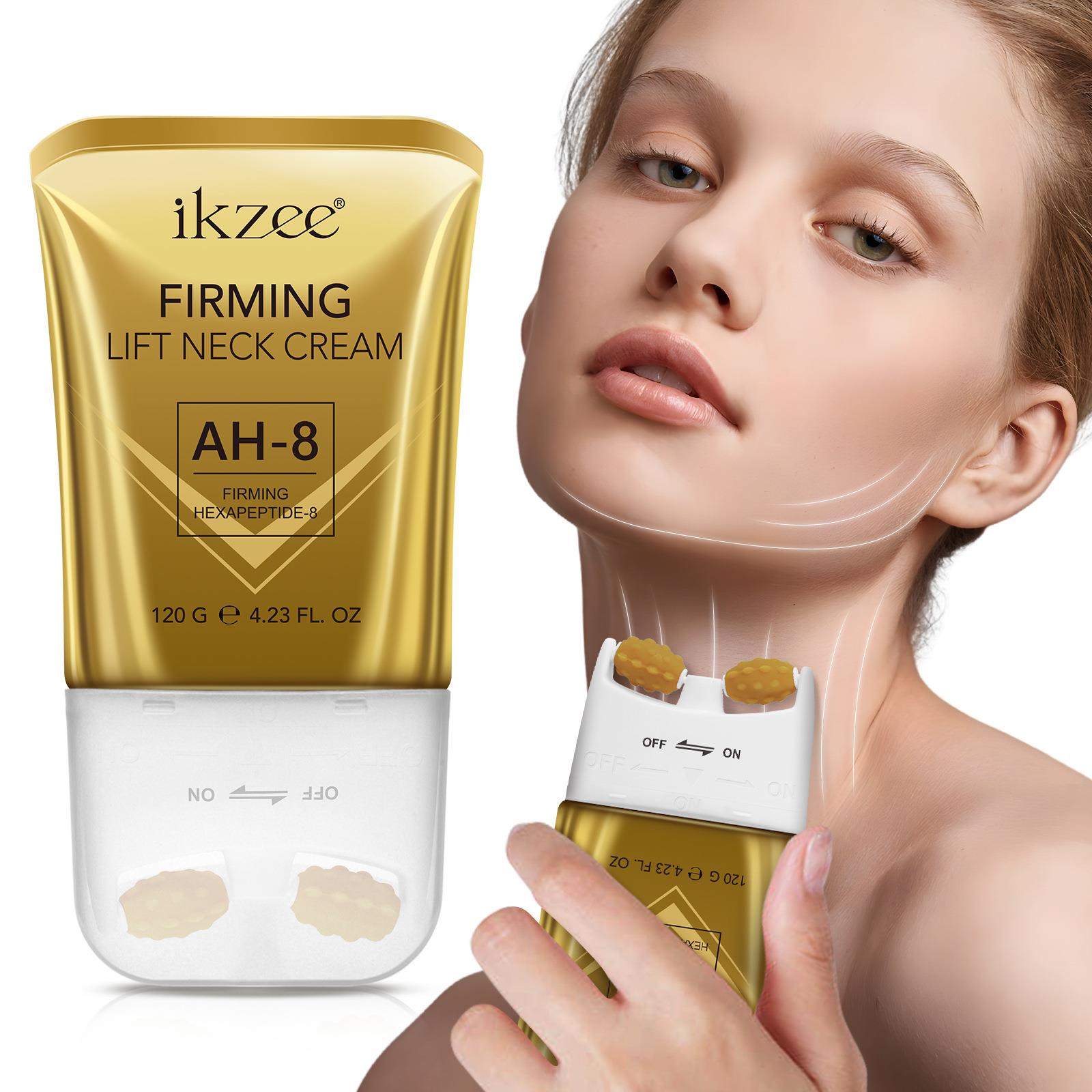 跨境ikzee颈部滚轮滋润按摩霜 Neck moisturizing massage cream