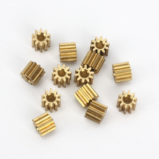 模型玩具无刷电机铜齿马达铜齿轮10铜齿配件
