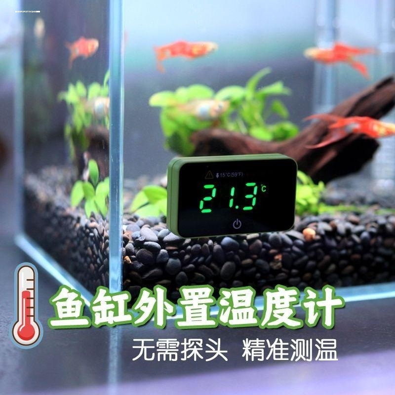 鱼缸温度计缸外高精度显示屏电子水温计龟缸海缸水族养鱼专用