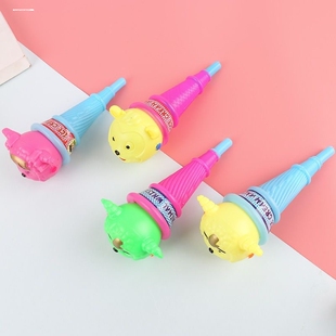 儿童创意整蛊玩具冰淇淋吹龙大号冰激凌动物吹龙口哨吹卷节日助威