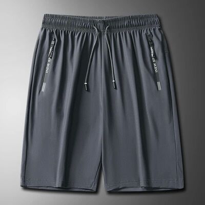 Quick drying lace up sports shorts for men速干系带运动短裤男