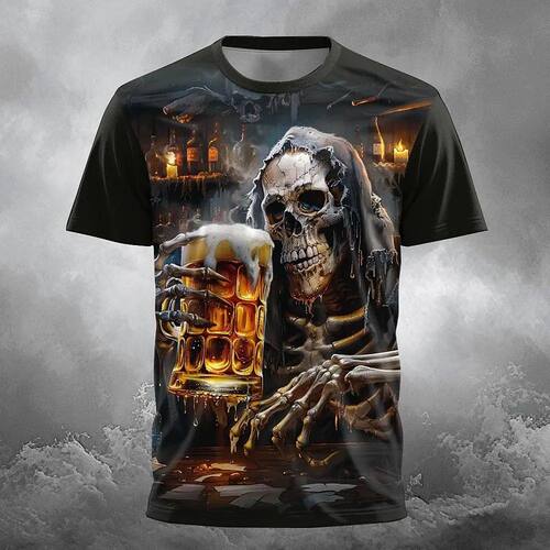 Summer Oversized T-Shirt Hip Hop Trend Fashion Men's Clothes