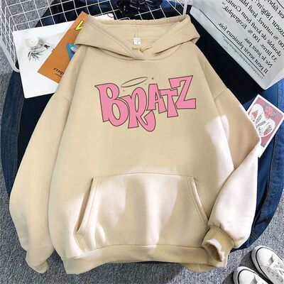 Letter printed velvet long sleeved hoodie 印花加绒长袖连帽衫