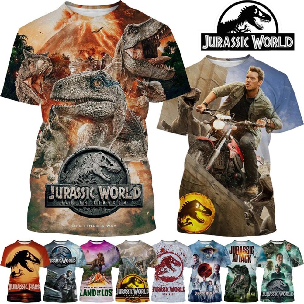 3D digital printed anime round neck T-shirt3D印花动漫圆领T恤