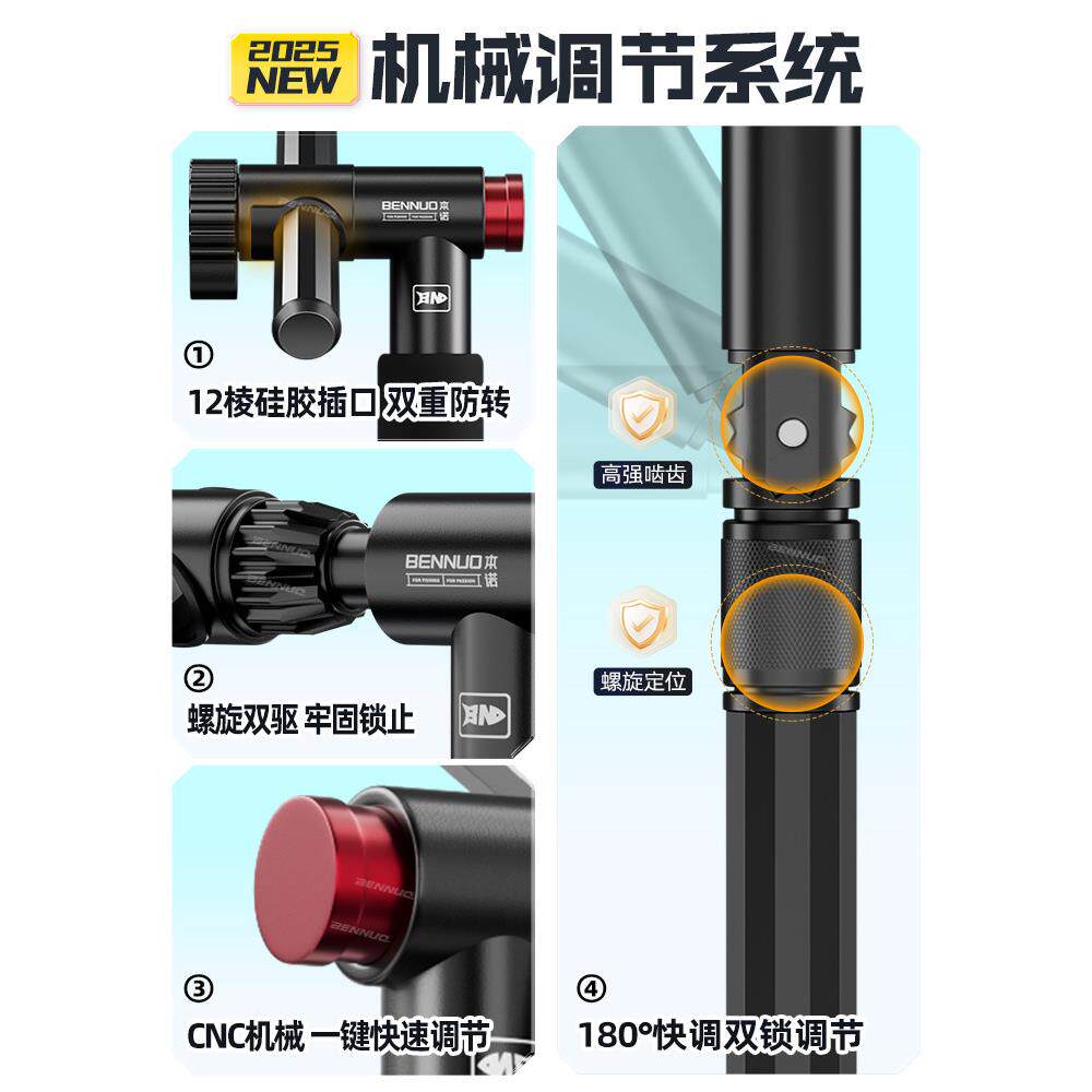 诺202BN-DYS5新款钓鱼遮伞大钓伞户外野专用阳伞本新型雨伞专业拐