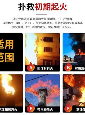 定3灭04不锈钢消防沙箱12立方01加厚黄沙箱防制汛沙袋箱防QHA汛火