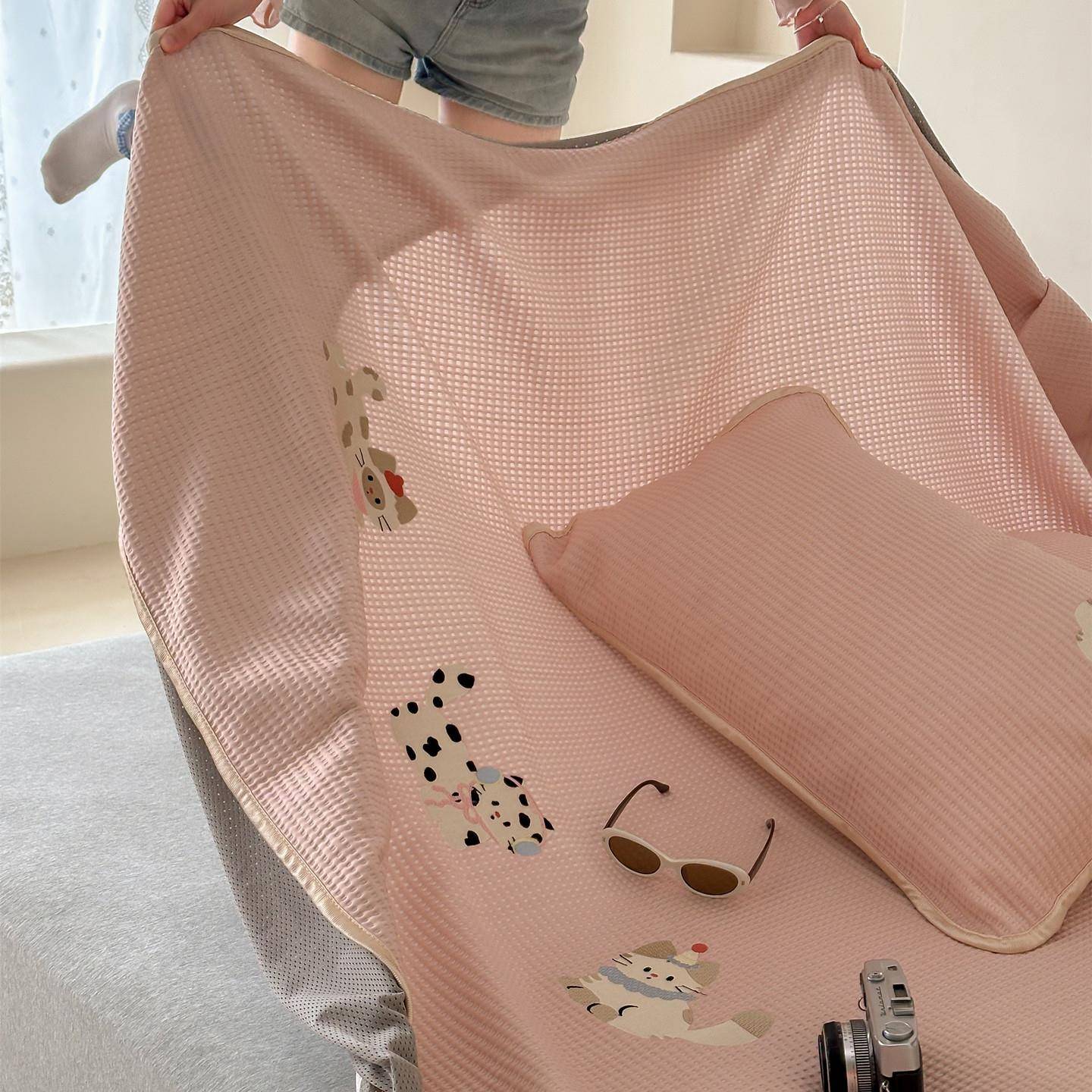 D凉凉感华格软凉席夏天SHX床笠保夫护n套1.5米可爱可机洗空调席卡