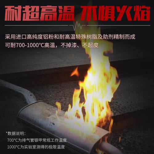 固诺排气漆管防KL-305锈耐高温喷漆罐汽车底盘车甲机消装音器银铝