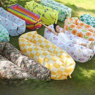 音乐节充双气UZX沙发户气外野便餐露营懒人沙发网红充气床人携空