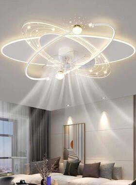 LAY客厅摇头风扇灯2款02新现代约简吸5顶灯大气le卧室灯中山灯具