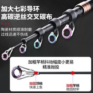 大物海竿超远投竿碳素硬海竿抛杆裸杆海套杆钓抛竿鲢鳙装6682025