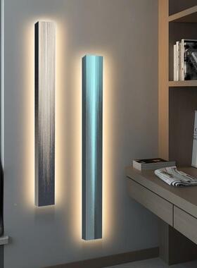 网红现代简约玄关抽象细窄长101224-s条装灯 画 画轻奢画画挂画饰