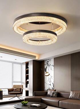 意式轻奢客主吸顶灯2025新款厅现代感简约高级卧圆DYXD8090环全屋