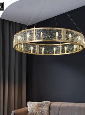 RH DEGMODEL後现代轻全铜客奢厅0吊灯大主灯224厅简约大气饭厅卧