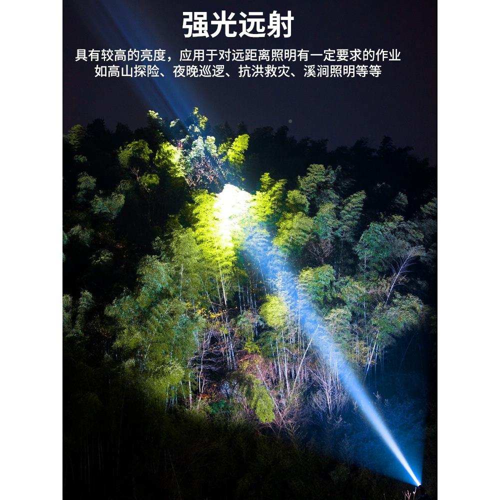 野超蛮头灯强光充电亮头戴式疝气超长工电池寿命夜小间钓鱼手电SQ