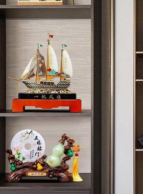 招平安扣葫居财葫芦玉客石平安扣摆件家厅酒装饰品轻奢柜高档乔迁