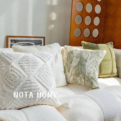 簇绒抱感枕轻奢高级软装靠样载板EWN房靠垫客厅沙发抱枕套车含枕