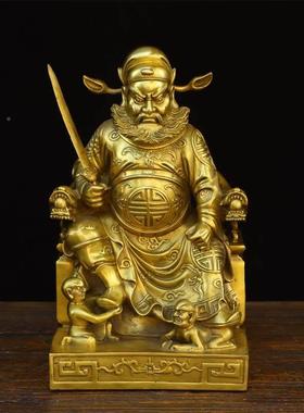 纯铜钟馗招财装纳福RKK魁星点神像原创斗厅摆件室内客桌面赐福饰