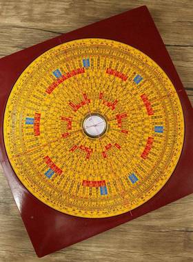 ZJ318精集福堂元三合综三合罗盘风水盘高度南随身携带初学者专业