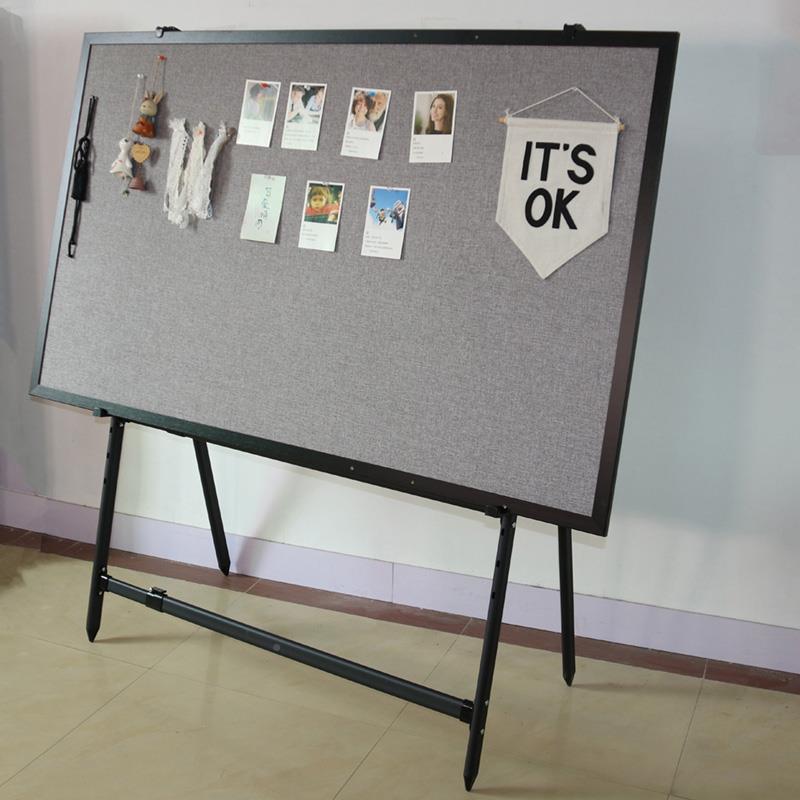A型支架式意软木板照片墙公告栏展宣传栏示板可移落动定制创立式