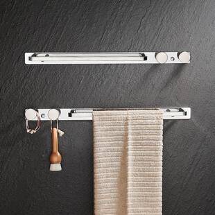 3杆04不锈钢极IKB简风浴室毛巾杆高端化妆室单毛巾挂壁钩挂置物架