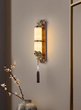 新式全铜壁灯PSX84225实客厅灯中国风气新款客厅背景墙灯大床头中