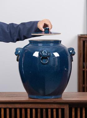 加厚密景封陶瓷德镇酒坛泡子30斤/50窖藏专用酒缸专用酒瓶罐IMW高