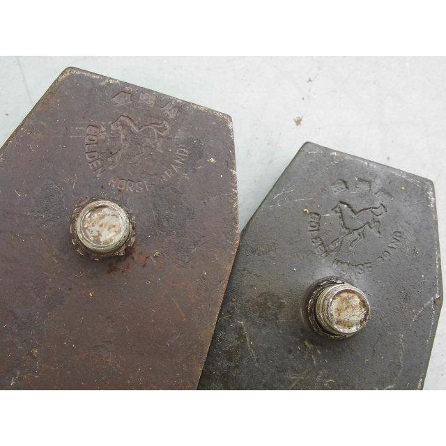 1993年老货山东潍坊金马牌盖铁44mm51mm推刨盖刃压铁木工工具配件