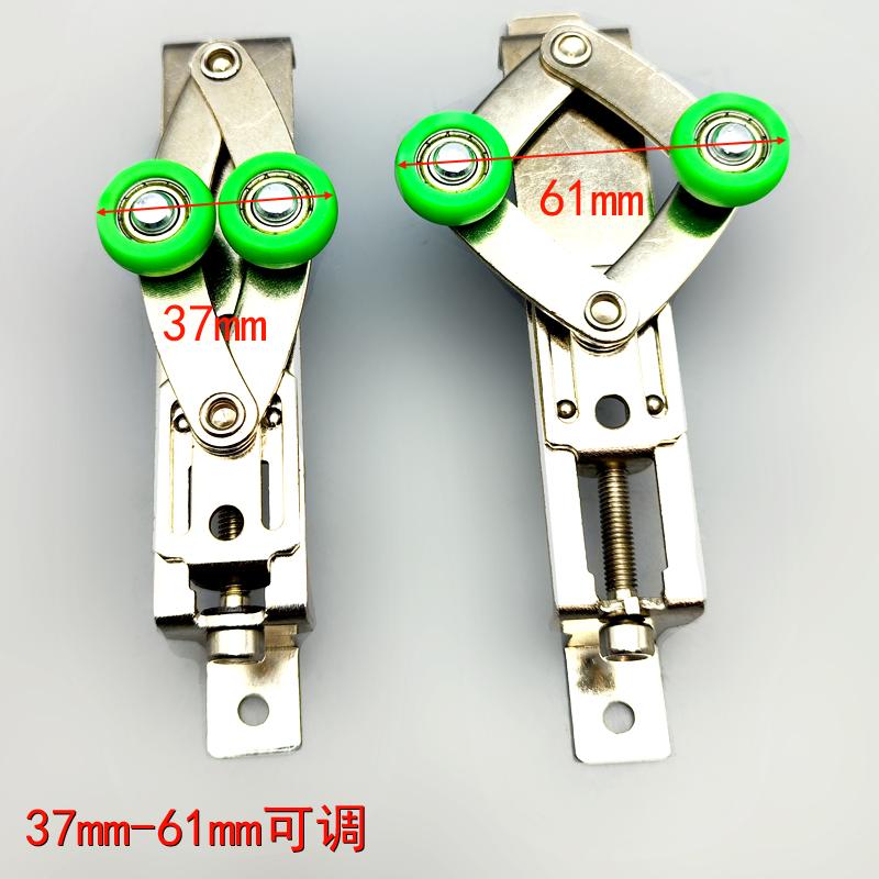 推拉门移门滑轮 菱形可调上导轨轮 防风 防摆 静音 耐磨 门窗配件