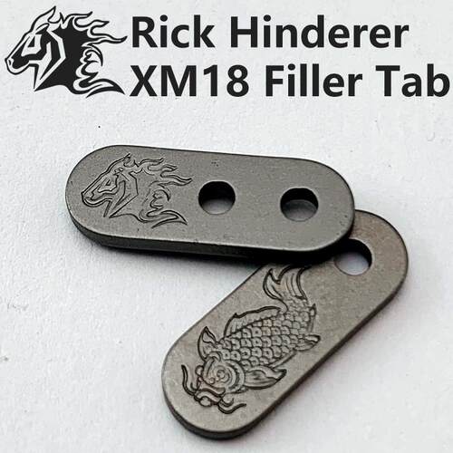 Rick Hinderer XM18/XM24背夹填充挡片 钛合金XM-18刀背夹填充片