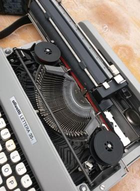 Olivetti LETTERA 35 25 红色情人打字机色带 英文打字机色带架