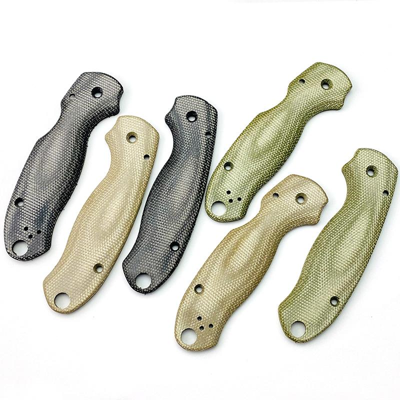 蜘蛛C223刀柄贴片蜘蛛米卡塔复合材料 Spyderco Para 3刀柄米卡塔
