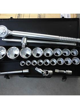 原装进口CROSSMAN美国十字牌3/4重型套筒扳手19mm12角22件87-068