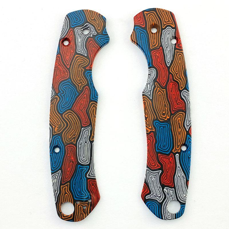 蜘蛛C81刀柄贴片蜘蛛G10复合材料 Spyderco Paramilitary 2 手柄