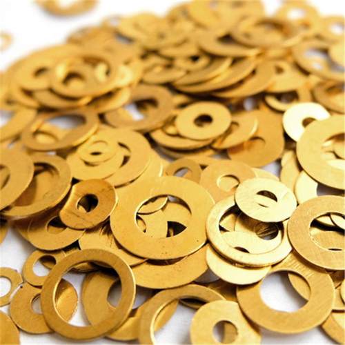 DIY刀具 折刀 折刀螺丝 折刀垫片 折刀铜片 黄铜片折刀配件垫圈件