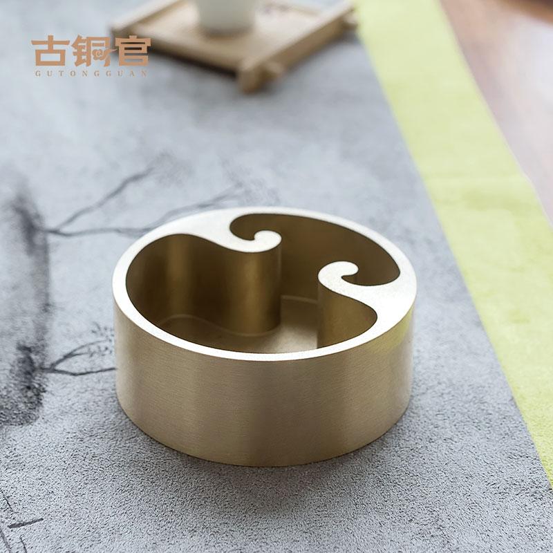 铜烟灰缸/首饰盒 家居家用摆件创意礼品办公室个性烟灰缸大号潮流