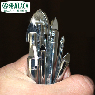 三角瓷砖钻头 玻璃陶瓷开孔钻 老A 圆柄钻头 12MM 六角柄