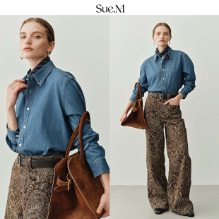 经典 26春 复古通勤百搭牛仔蓝衬衣 土耳其进口ORTA牛仔衬衫 Sue.M