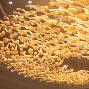 天亨蝌蚪造型酒店售楼部术盘艺吊灯非706标工灯吊线程灯装 饰沙灯