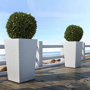 户外藤编餐厅隔断花代架外4568休闲防水阳台花箱现约简铁艺室花盘