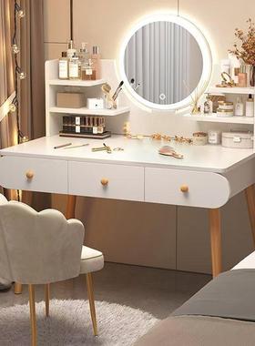 梳梳UIQ妆台现代简约卧室化妆房桌化妆台小户型款新出租轻奢妆桌