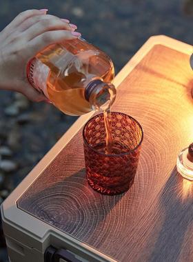 D7S露营箱户外周转搬叠箱折收纳箱翻盖收纳箱运盖木车载2030后备