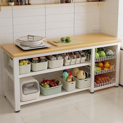 房TOK落厨地多层置物架用波多功能切家菜桌子微炉餐边柜子收纳储